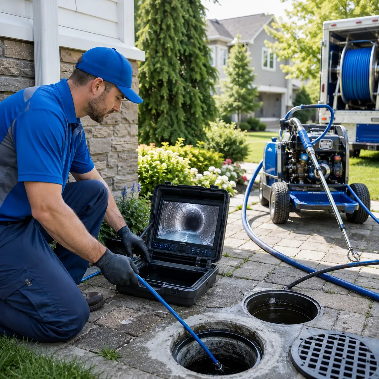 Outdoor drain cleaning professionals serving South Plains, TX